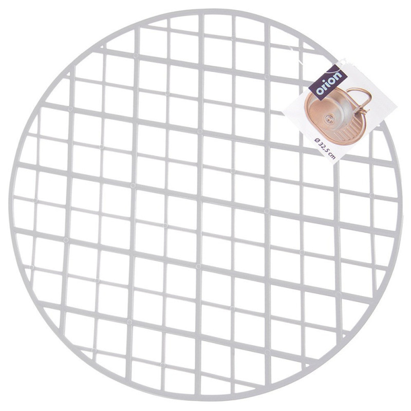 Mata do zlewu okrągła 32,5cm szara