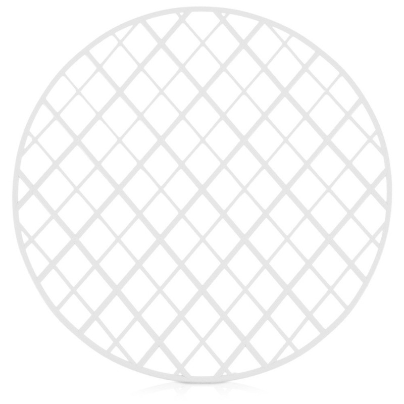 Mata do zlewu okrągła 32,5cm biała kratka