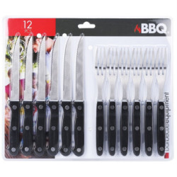 Sztućce do steków i burgerów 12el.