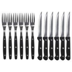 Sztućce do steków i burgerów 12el.