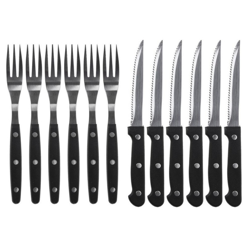 Sztućce do steków i burgerów 12el.