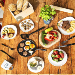 Sztućce do steków i burgerów 12el.