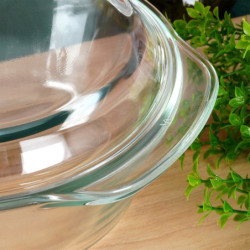 Naczynie żaroodporne z pokrywką szklane 1,4l+430ml