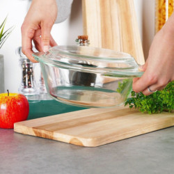 Naczynie żaroodporne z pokrywką szklane 1,4l+430ml