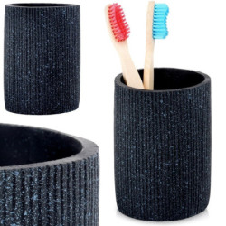 Kubek łazienkowy ceramiczny czarny