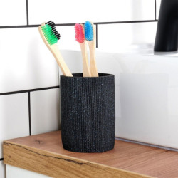 Kubek łazienkowy ceramiczny czarny