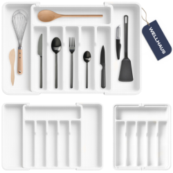 Wkład do szuflady na sztućce biały Wellhaus