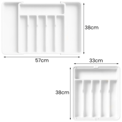 Wkład do szuflady na sztućce biały Wellhaus