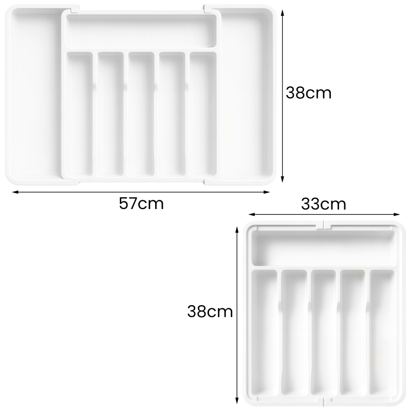 Wkład do szuflady na sztućce biały Wellhaus