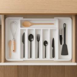 Wkład do szuflady na sztućce biały Wellhaus