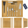 Wkład do szuflady na sztućce bambusowy Wellhaus