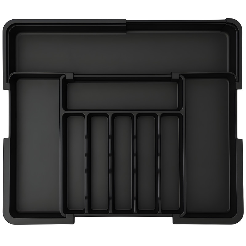 Wkład do szuflady na sztućce czarny Wellhaus