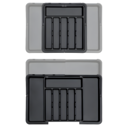 Wkład do szuflady na sztućce czarny Wellhaus