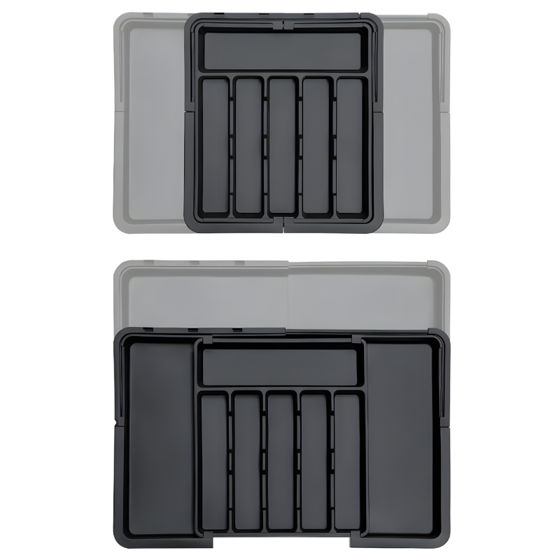 Wkład do szuflady na sztućce czarny Wellhaus