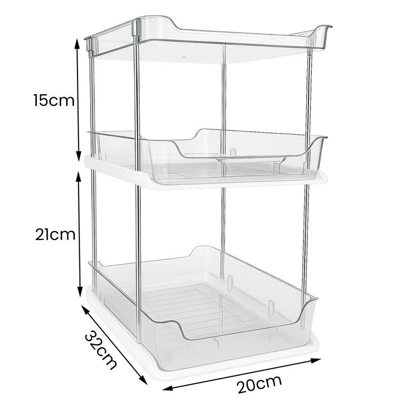 3 warstwowy stojak do łazienki/kuchni Wellhaus