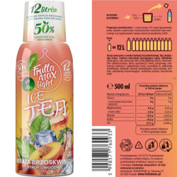 Syrop FruttaMax ICE TEA BRZOSKWINIA LIGHT 500ml