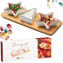 Świąteczne porcelanowe miseczki na przekąski