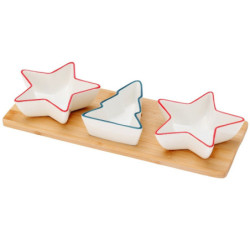 Świąteczne porcelanowe miseczki na przekąski