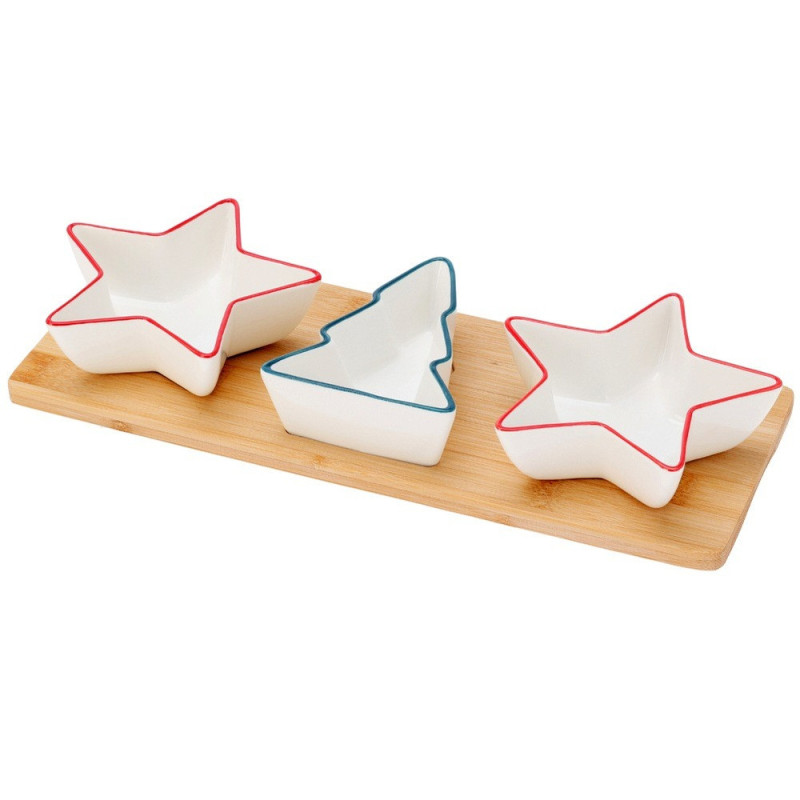 Świąteczne porcelanowe miseczki na przekąski