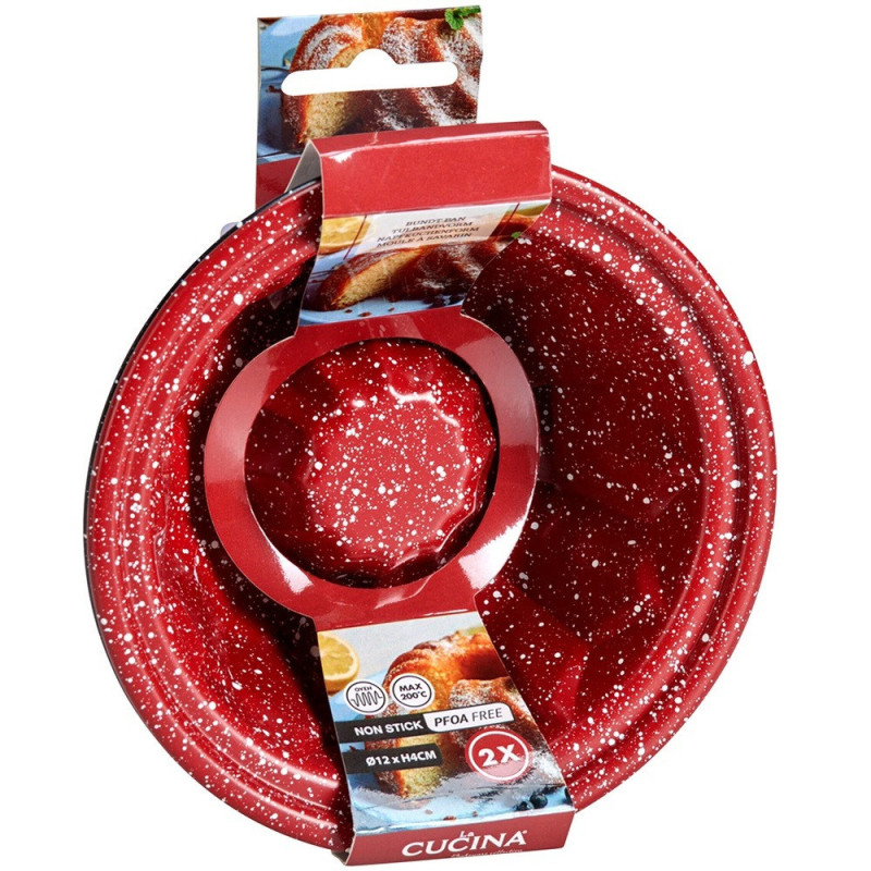 Forma do babki granitowa z kominem 12cm 2 szt.