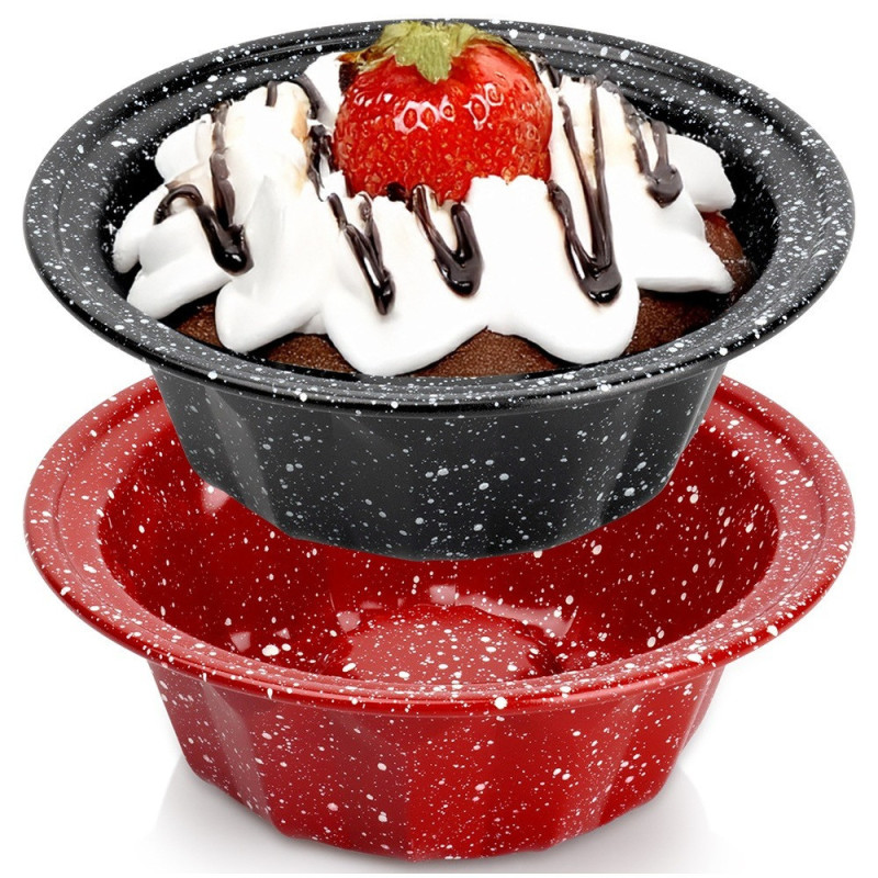 Forma do babki granitowa z kominem 12cm 2 szt.