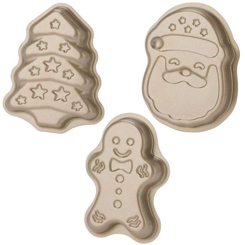 Świąteczna stalowa forma do ciastek 3szt.