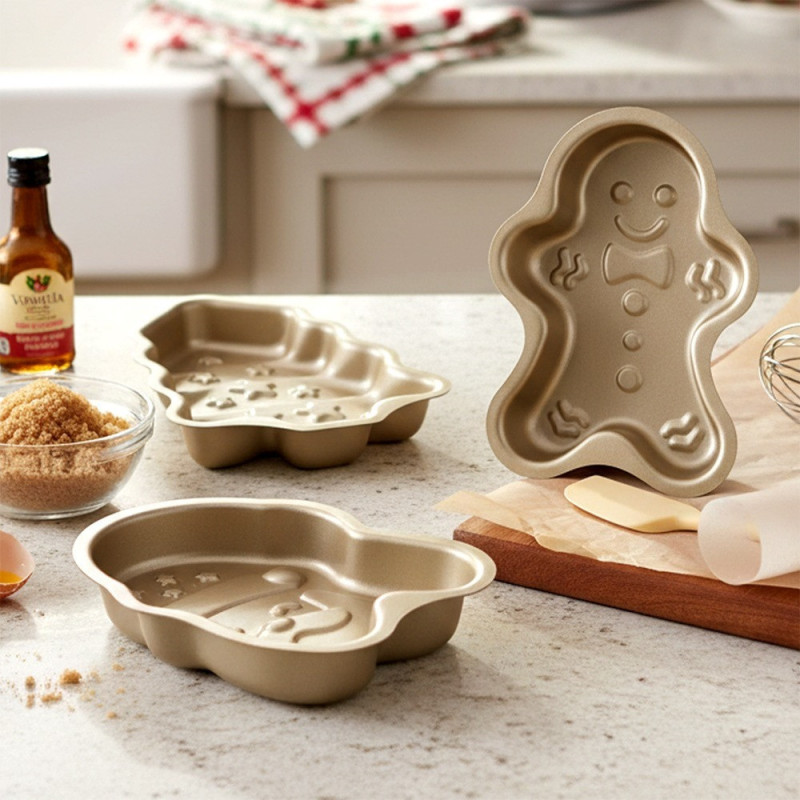 Świąteczna stalowa forma do ciastek 3szt.