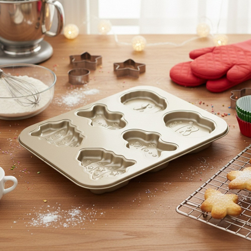 Świąteczna stalowa forma do ciastek 35x26,5cm