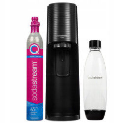KF Saturator SodaStream Terra Black jedna butelka + Pepsi + Mirinda + 7up + Bolero 6szt