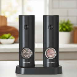 WELLHAUS Elektryczny młynek do soli i pieprzu 2szt.