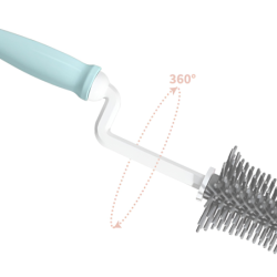 Zestaw silikonowych szczotek do czyszczenia butelek SKY BLUE