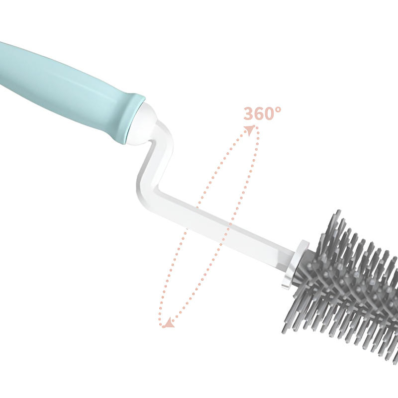 Zestaw silikonowych szczotek do czyszczenia butelek SKY BLUE