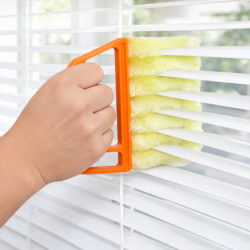 Szczotka do czyszczenia żaluzji z mikrofibry YELLOW