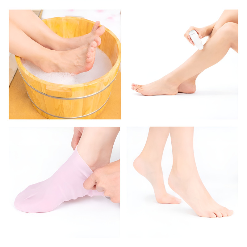 Silikonowe skarpety do pielęgnacji stóp