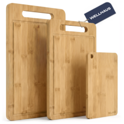 WELLHAUS Zestaw drewnianych desek do krojenia 3szt.