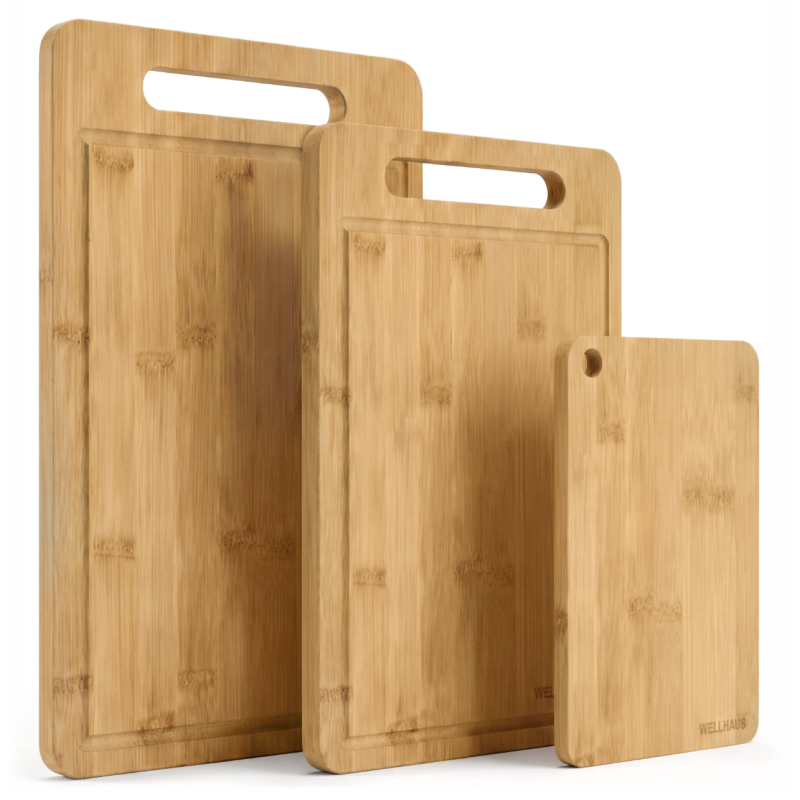 WELLHAUS Zestaw drewnianych desek do krojenia 3szt.