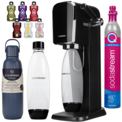 Saturator Sodastream Art Czarny + Butelka Termiczna + Bolero