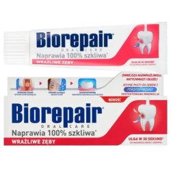 Biorepair 4×75 ml — kompletny zestaw pasty do zębów:  Pełna Ochrona, Wrażliwe Zęby , Pro White Wybielająca, Nocna