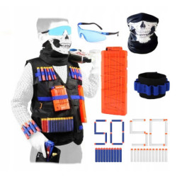 Gotowy zestaw Vest Set #3A do NERF + Ruchoma tarcza elektryczna model 3359