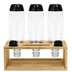 Butelki SodaStream 3x 1L Standard + Ociekacz / stojak na butelki SpinelSoda