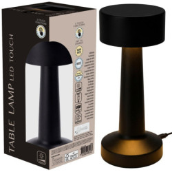 Lampka stołowa 21cm czarna