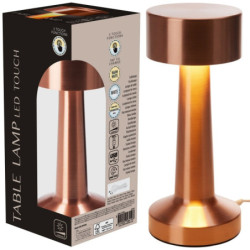 Lampka stołowa 21cm miedziana