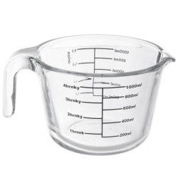 Miarka kuchenna szklana 1L