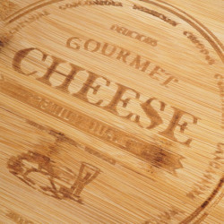 Bambusowa deska do serów z nożami
