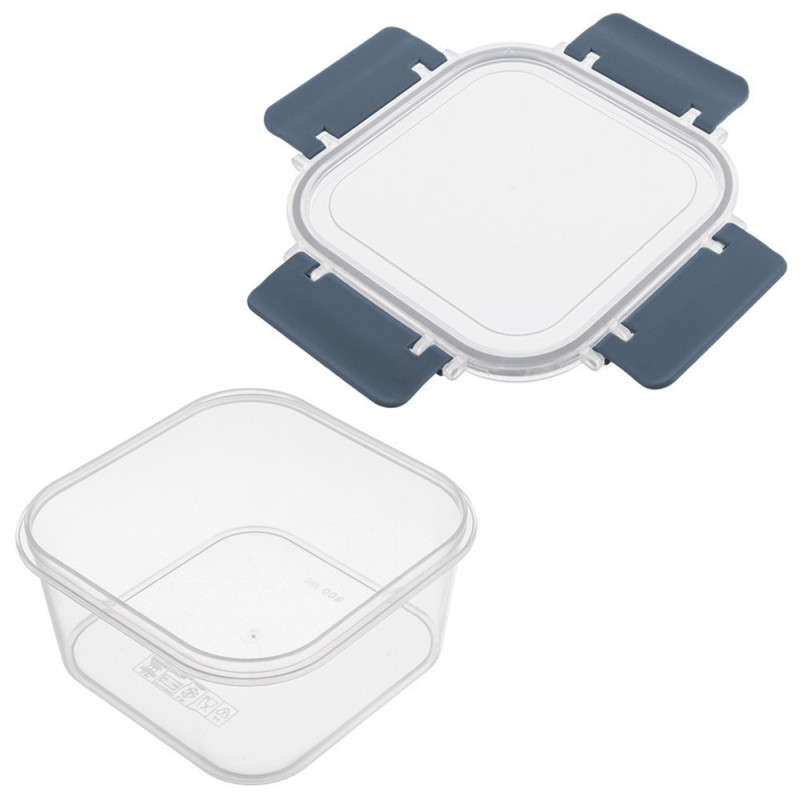 Pojemniki na żywność z pokrywką i uszczelką 4 szt.