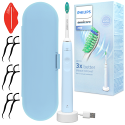 Szczoteczka Philips Sonicare HX3651/12 niebieska + etui + dodatki