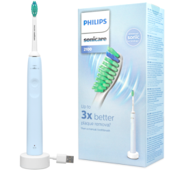 Szczoteczka Philips Sonicare HX3651/12 niebieska + etui + dodatki