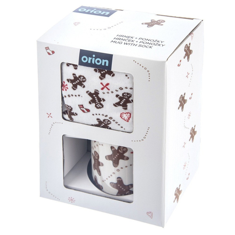 Kubek ze skarpetkami 350ml pierniczek