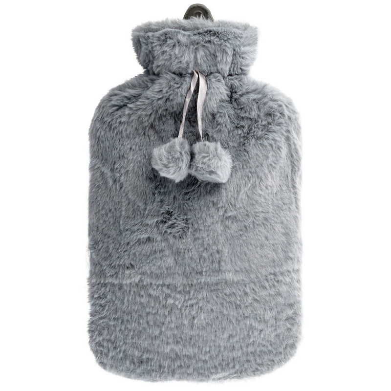 Termofor z pokrowcem szary 2 l