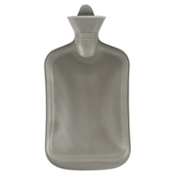 Termofor z pokrowcem szary sweterkowy 2 l